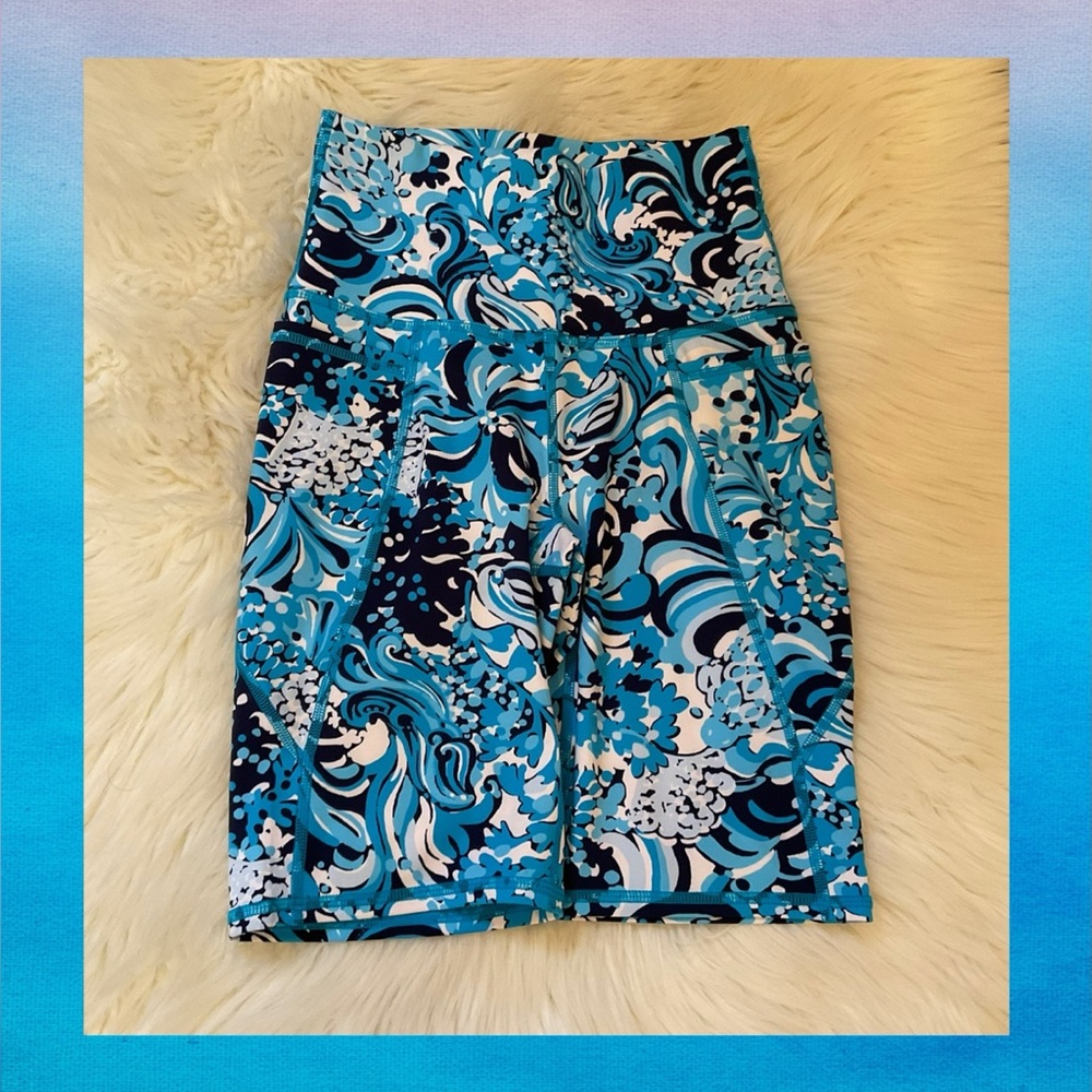Lilly Pulitzer South Beach High Rise Bike Shorts - NWT - Size XS - Mermazing